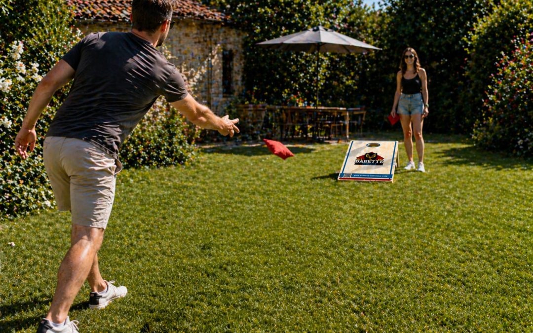 cornhole jeu plein air pour la famille